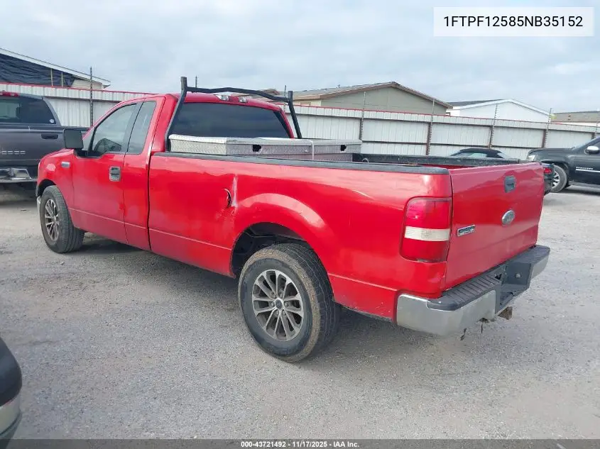 1FTPF12585NB35152 2005 Ford F-150 Xl/Xlt
