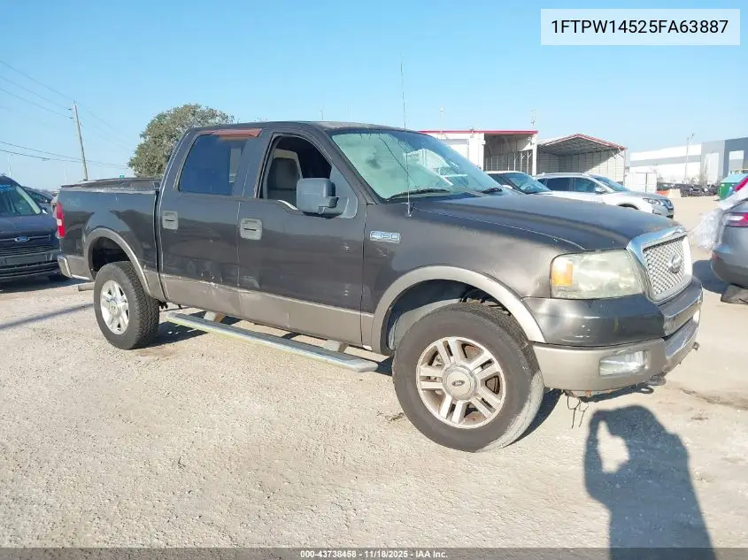 1FTPW14525FA63887 2005 Ford F-150 Fx4/Lariat/Xlt