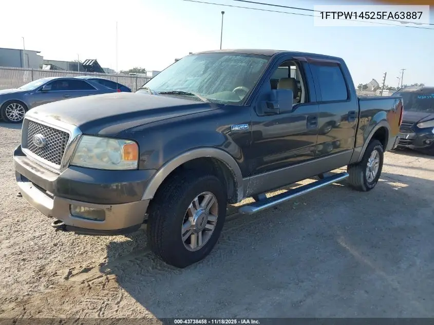 1FTPW14525FA63887 2005 Ford F-150 Fx4/Lariat/Xlt