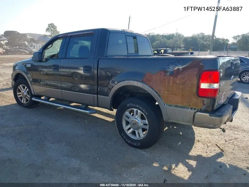 1FTPW14525FA63887 2005 Ford F-150 Fx4/Lariat/Xlt