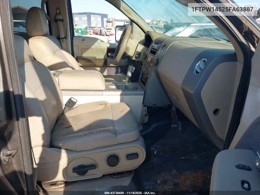 1FTPW14525FA63887 2005 Ford F-150 Fx4/Lariat/Xlt