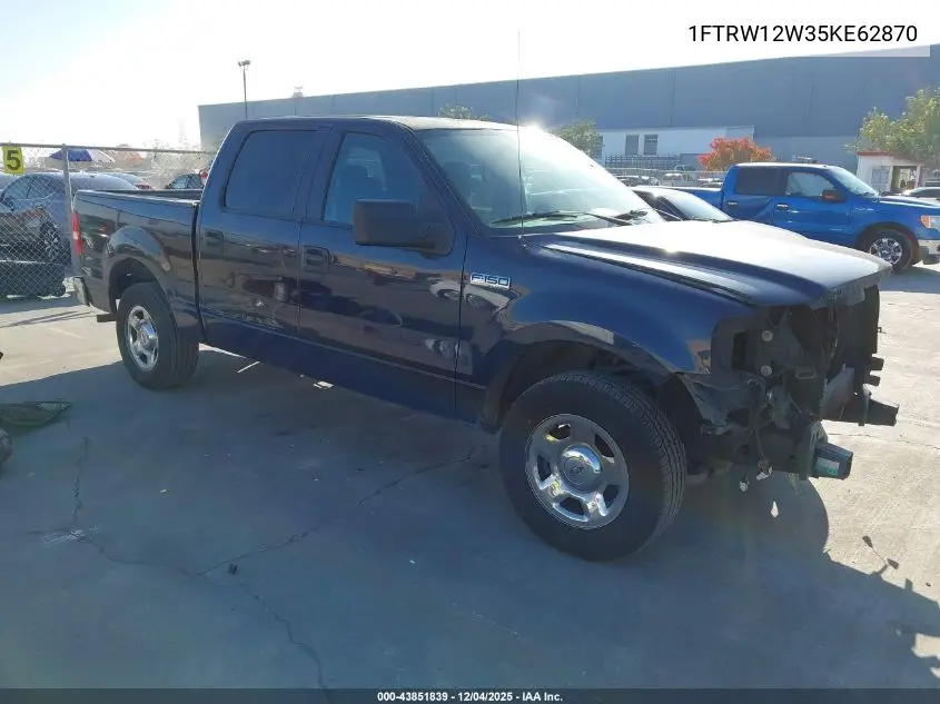 1FTRW12W35KE62870 2005 Ford F-150 Xlt