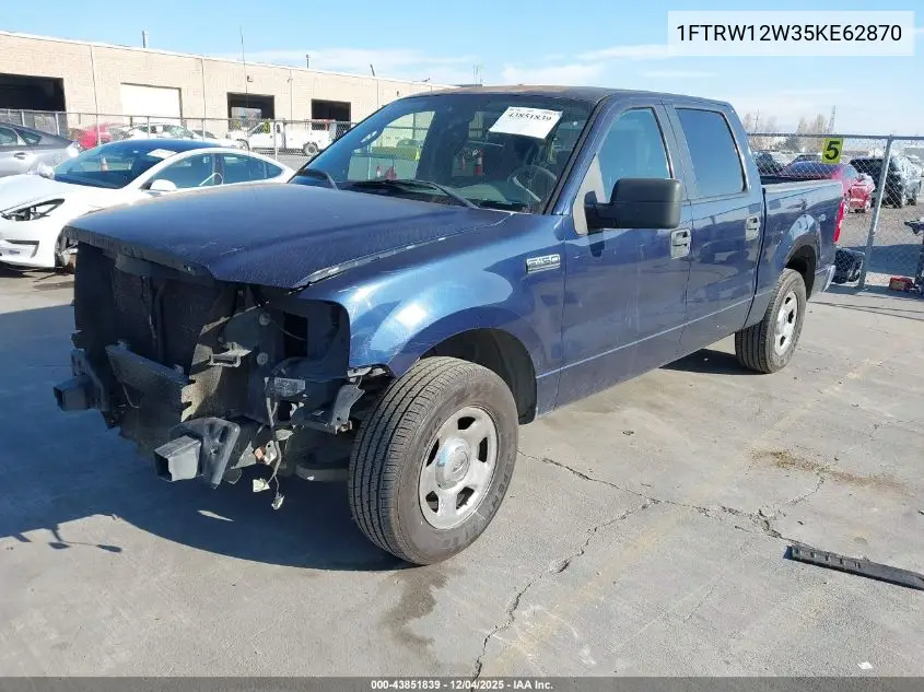 1FTRW12W35KE62870 2005 Ford F-150 Xlt