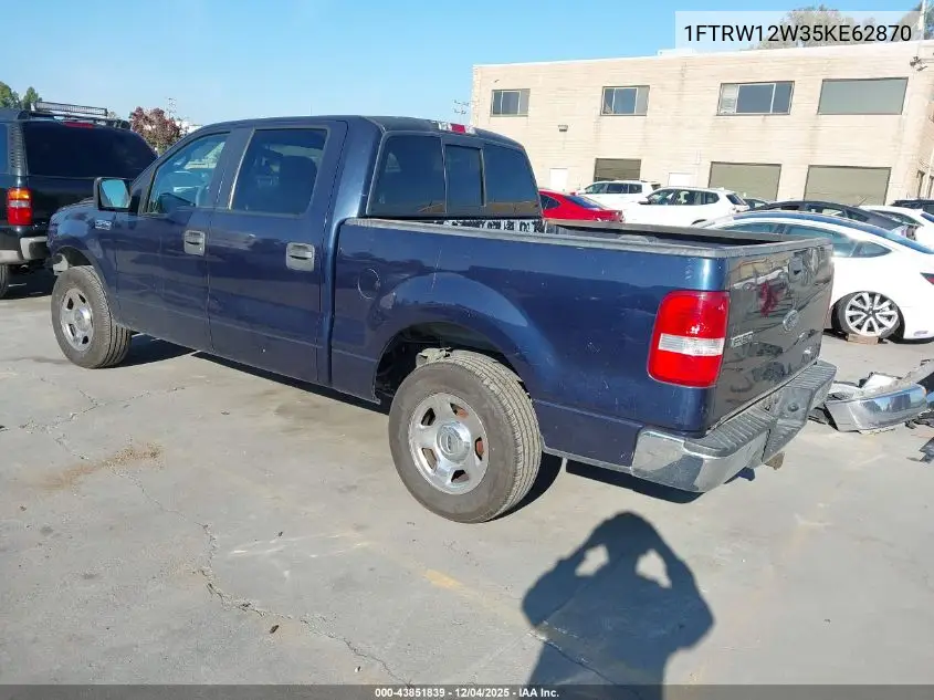 1FTRW12W35KE62870 2005 Ford F-150 Xlt