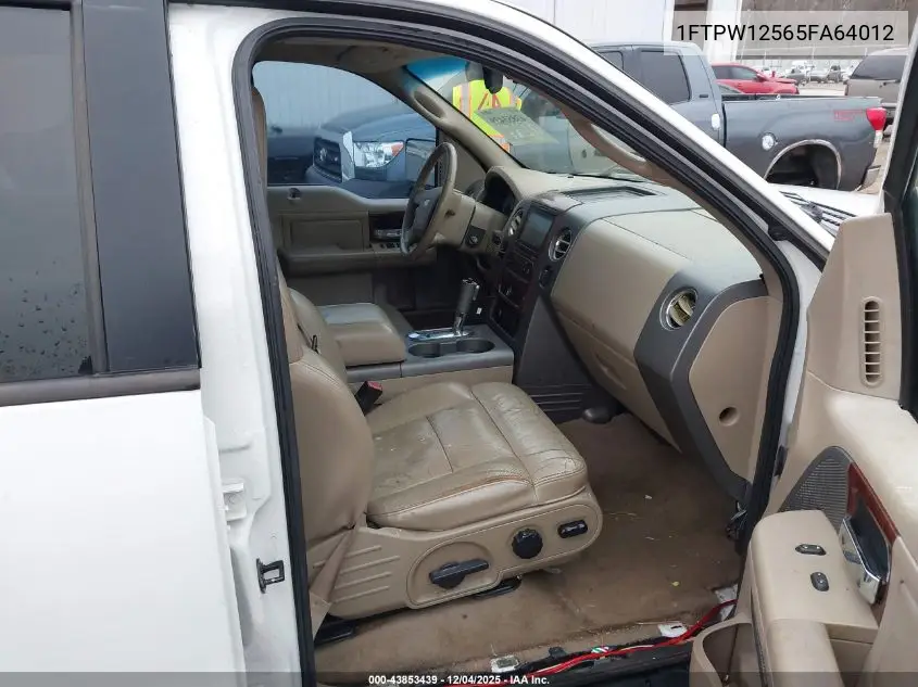 1FTPW12565FA64012 2005 Ford F-150 Lariat/Xlt