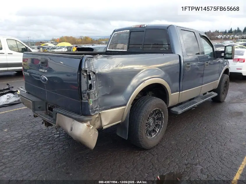 1FTPW14575FB65668 2005 Ford F-150 Fx4/Lariat/Xlt