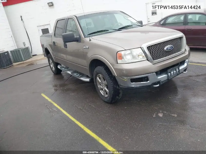1FTPW14535FA14424 2005 Ford F-150 Fx4/Lariat/Xlt