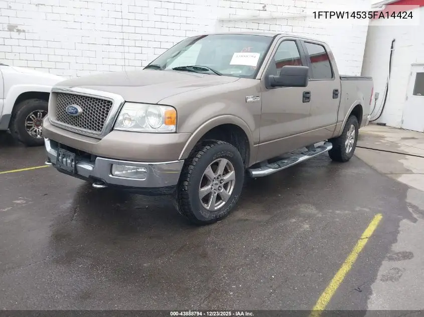 1FTPW14535FA14424 2005 Ford F-150 Fx4/Lariat/Xlt