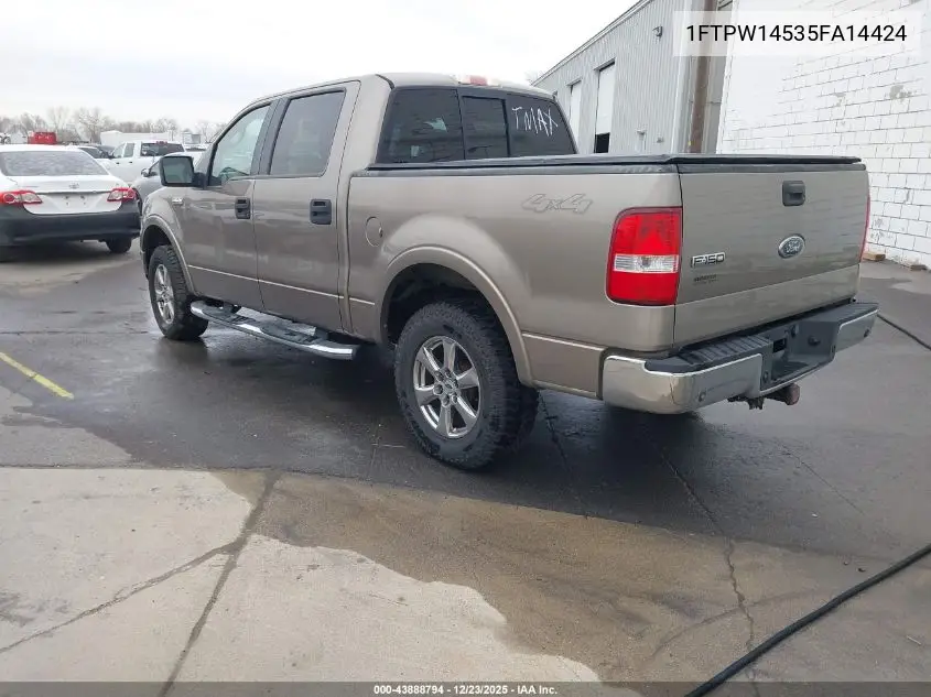 1FTPW14535FA14424 2005 Ford F-150 Fx4/Lariat/Xlt
