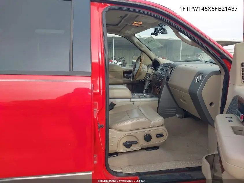 1FTPW145X5FB21437 2005 Ford F-150 Fx4/Lariat/Xlt