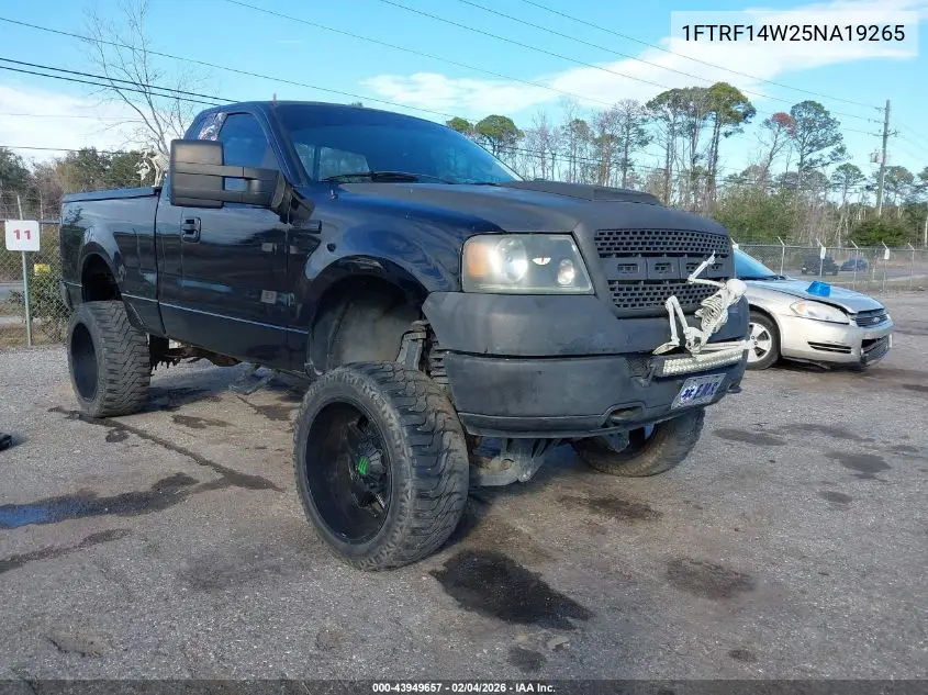 1FTRF14W25NA19265 2005 Ford F-150 Stx/Xl/Xlt