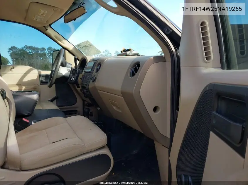 1FTRF14W25NA19265 2005 Ford F-150 Stx/Xl/Xlt