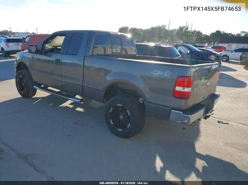 1FTPX145X5FB74653 2005 Ford F-150 Fx4/Lariat/Xl/Xlt