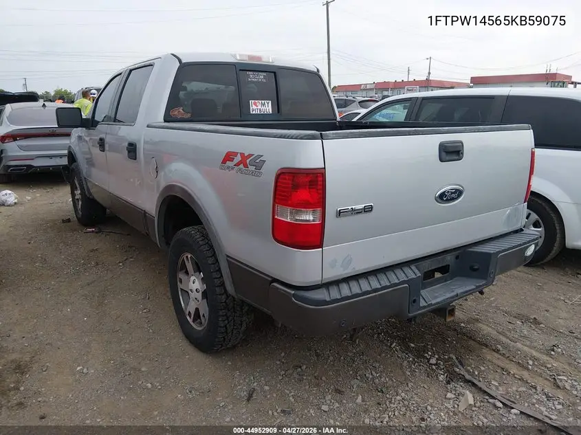 2005 Ford F-150 Fx4/Lariat/Xlt VIN: 1FTPW14565KB59075 Lot: 44952909