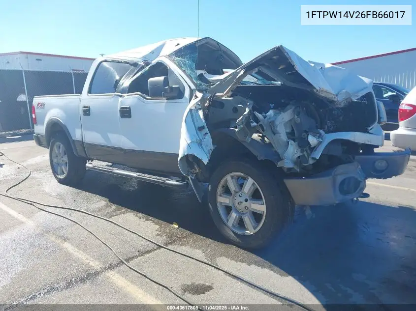 1FTPW14V26FB66017 2006 Ford F-150 Fx4/Lariat/Xlt