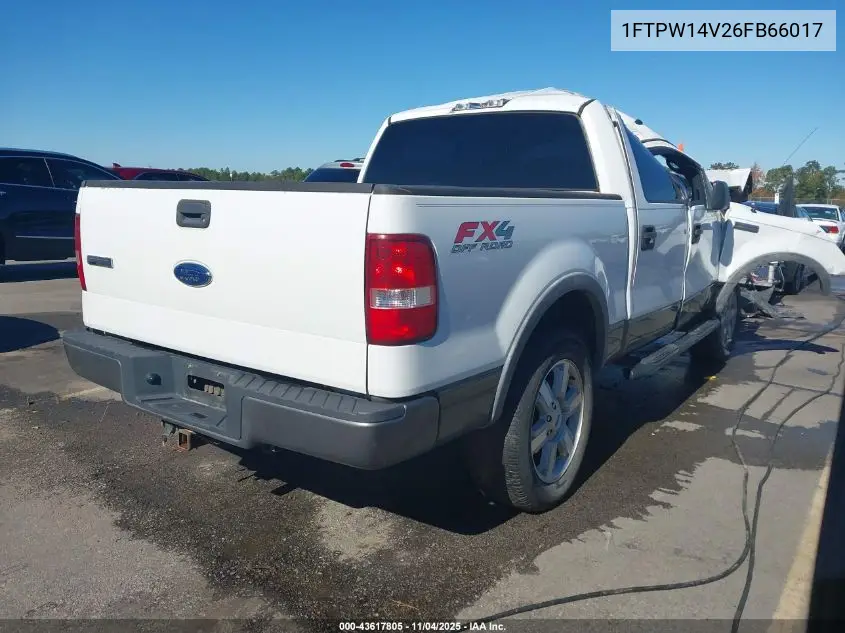 1FTPW14V26FB66017 2006 Ford F-150 Fx4/Lariat/Xlt