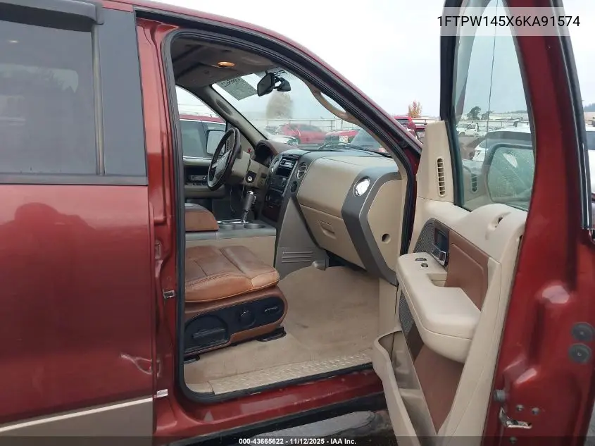 1FTPW145X6KA91574 2006 Ford F-150 Fx4/Lariat/Xlt
