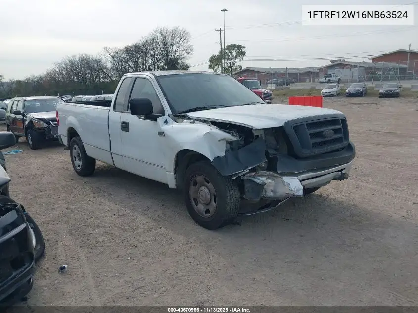1FTRF12W16NB63524 2006 Ford F-150 Stx/Xl/Xlt