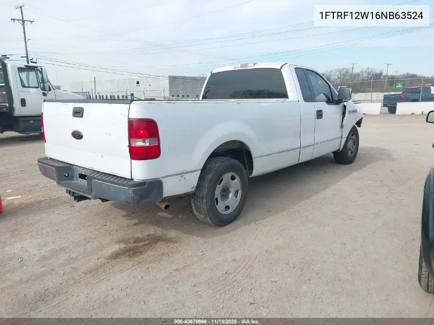 1FTRF12W16NB63524 2006 Ford F-150 Stx/Xl/Xlt