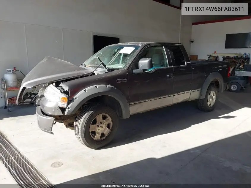 1FTRX14W66FA83611 2006 Ford F-150 Stx/Xl/Xlt