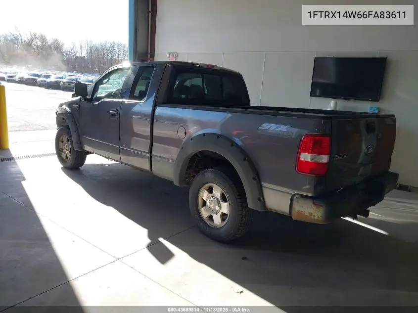 1FTRX14W66FA83611 2006 Ford F-150 Stx/Xl/Xlt