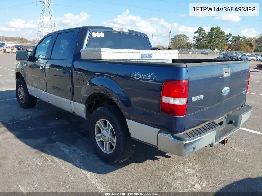 1FTPW14V36FA93398 2006 Ford F-150 Fx4/Lariat/Xlt