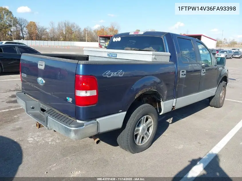 1FTPW14V36FA93398 2006 Ford F-150 Fx4/Lariat/Xlt