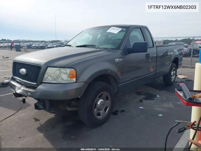 1FTRF12WX6NB02303 2006 Ford F-150 Stx/Xl/Xlt