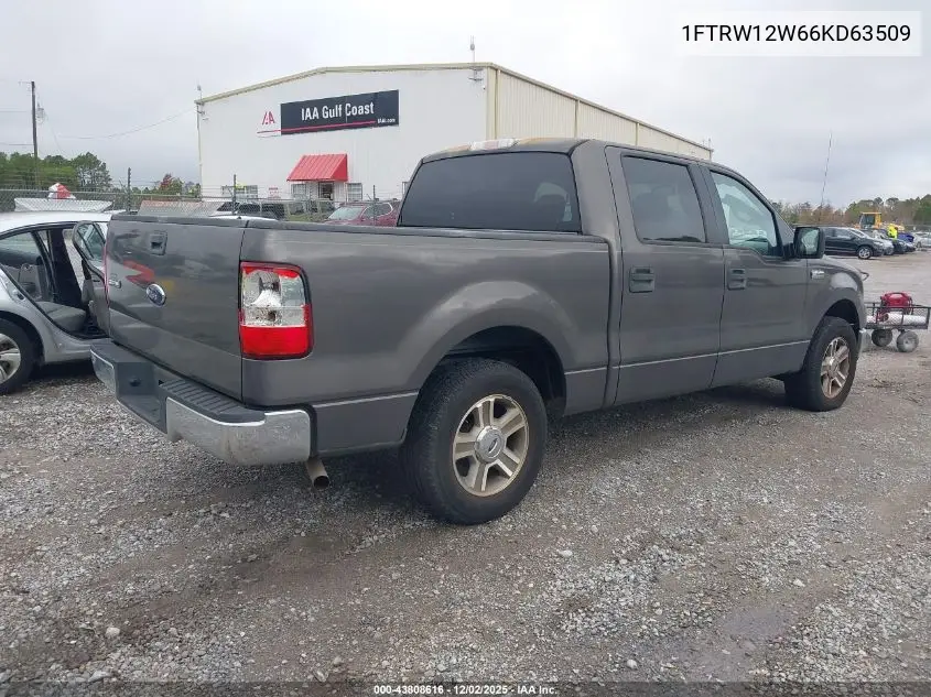 1FTRW12W66KD63509 2006 Ford F-150 Xlt