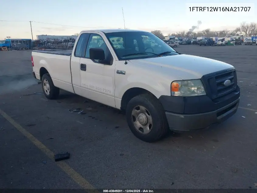 1FTRF12W16NA21707 2006 Ford F-150 Stx/Xl/Xlt