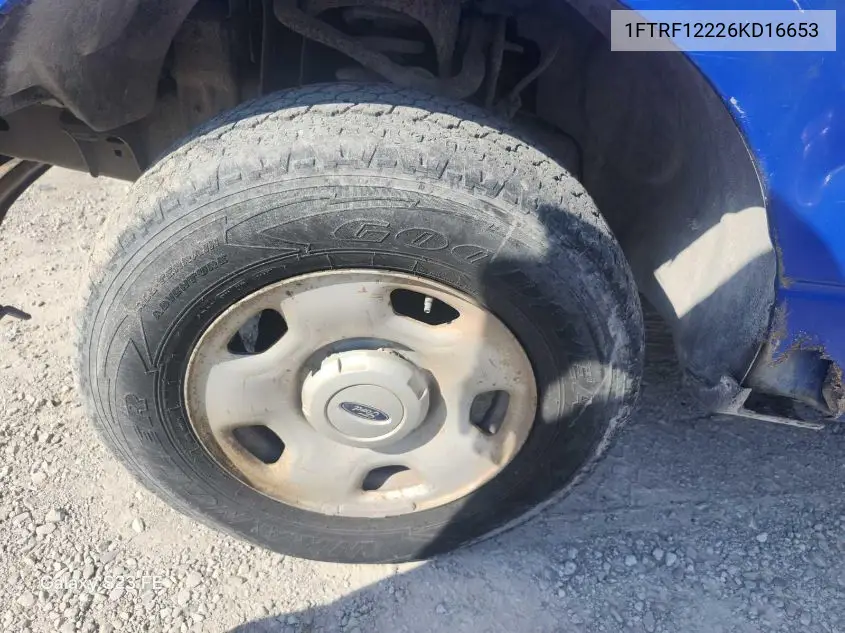 1FTRF12226KD16653 2006 Ford F-150 Stx/Xl/Xlt