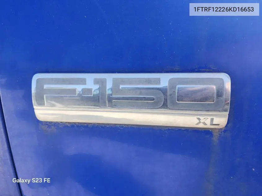1FTRF12226KD16653 2006 Ford F-150 Stx/Xl/Xlt