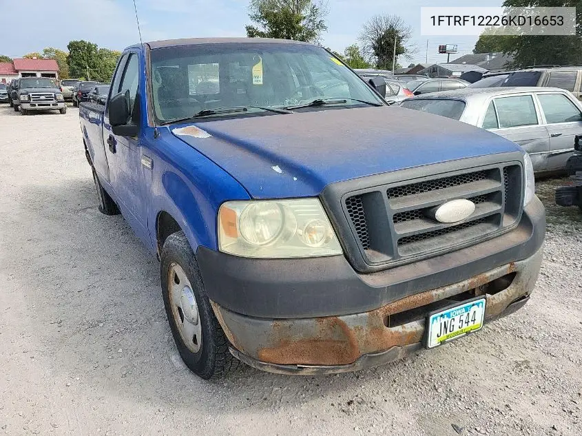 1FTRF12226KD16653 2006 Ford F-150 Stx/Xl/Xlt