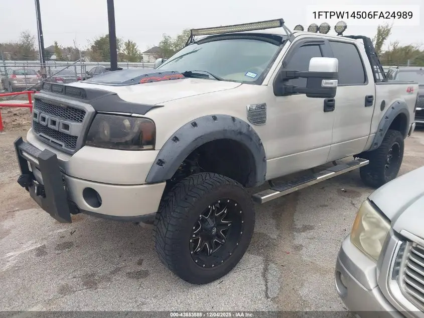 1FTPW14506FA24989 2006 Ford F-150 Fx4/Lariat/Xlt