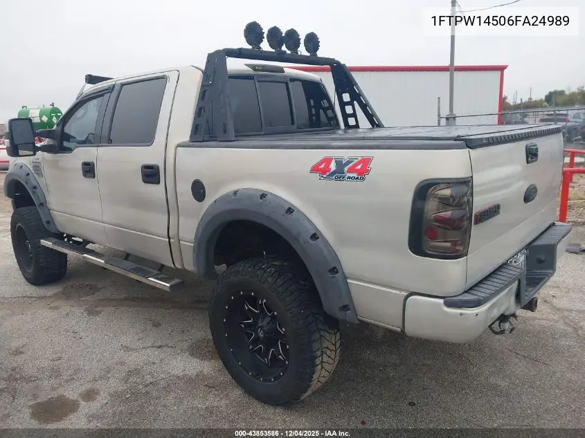 1FTPW14506FA24989 2006 Ford F-150 Fx4/Lariat/Xlt
