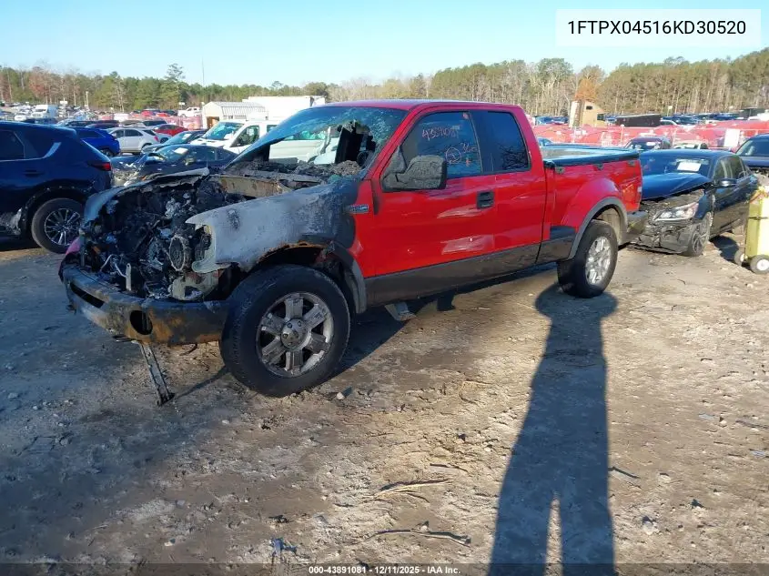1FTPX04516KD30520 2006 Ford F-150 Fx4/Xlt