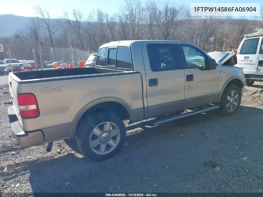 1FTPW14586FA06904 2006 Ford F-150 Fx4/Lariat/Xlt