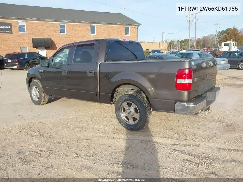 1FTRW12W66KD61985 2006 Ford F-150 Xlt