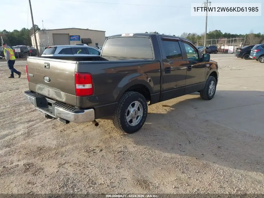 1FTRW12W66KD61985 2006 Ford F-150 Xlt