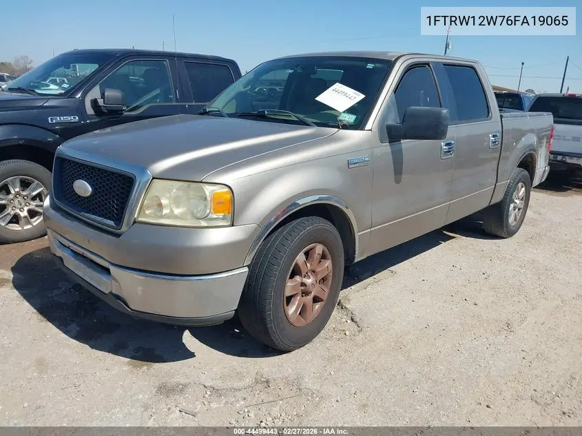 1FTRW12W76FA19065 2006 Ford F-150 Xlt
