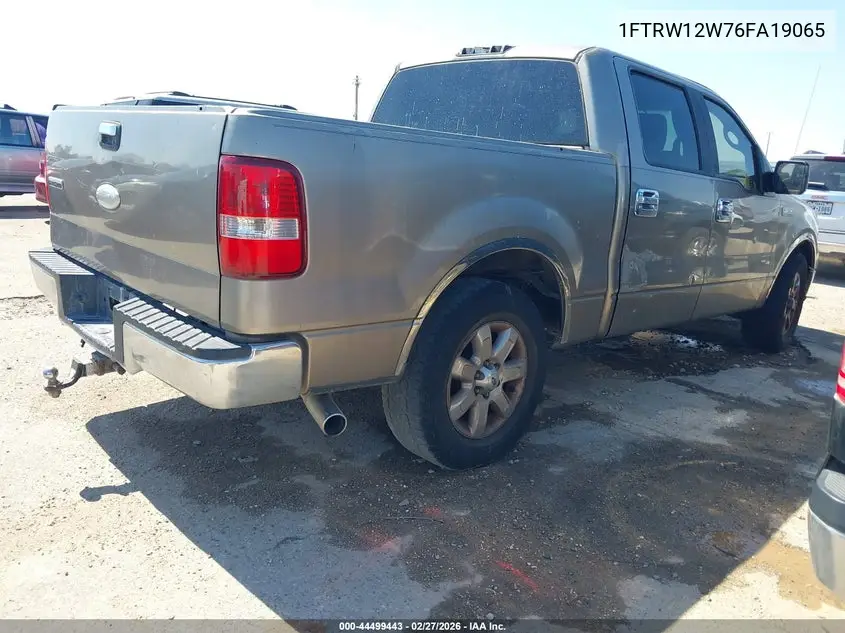 1FTRW12W76FA19065 2006 Ford F-150 Xlt