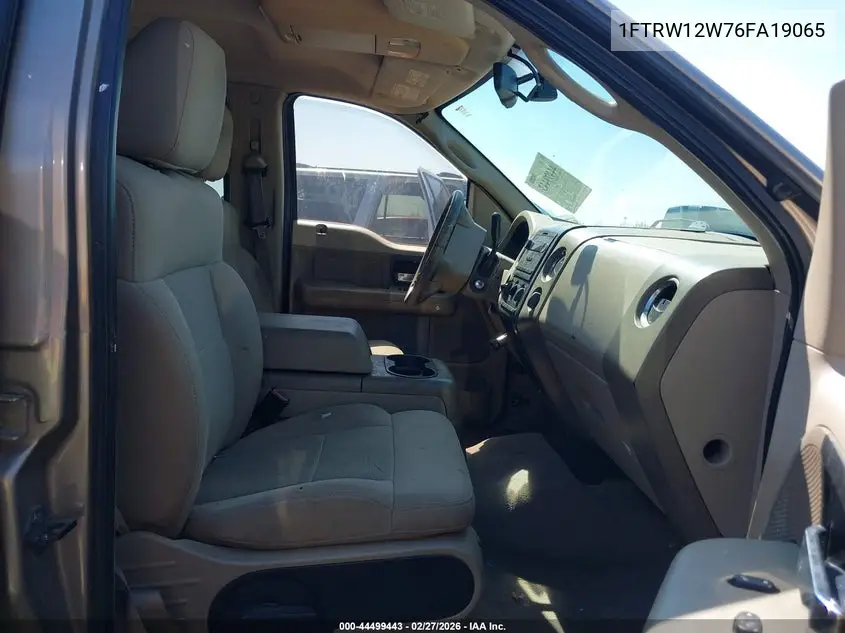 1FTRW12W76FA19065 2006 Ford F-150 Xlt