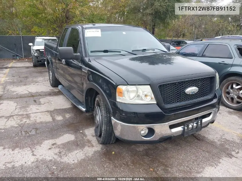 1FTRX12W87FB91152 2007 Ford F-150 Fx2/Stx/Xl/Xlt