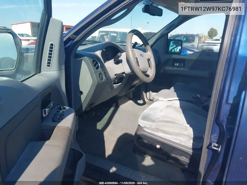1FTRW12W97KC76981 2007 Ford F-150 Xlt