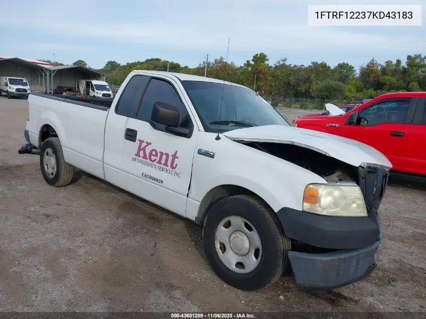 1FTRF12237KD43183 2007 Ford F-150 Stx/Xl/Xlt