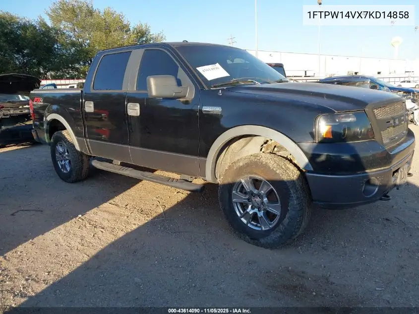 1FTPW14VX7KD14858 2007 Ford F-150 Fx4/Lariat/Xlt