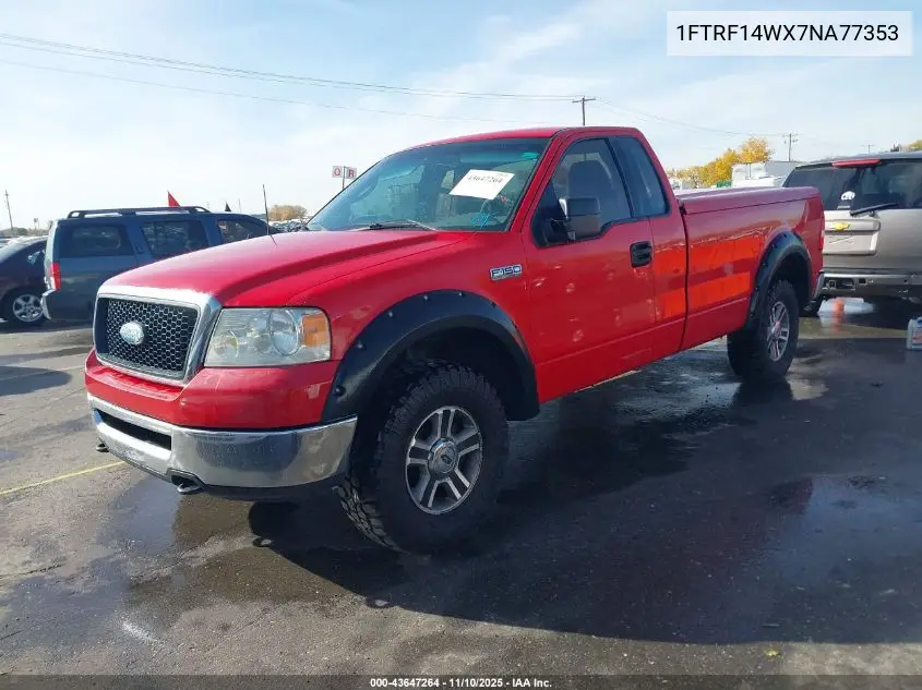 1FTRF14WX7NA77353 2007 Ford F-150 Stx/Xl/Xlt
