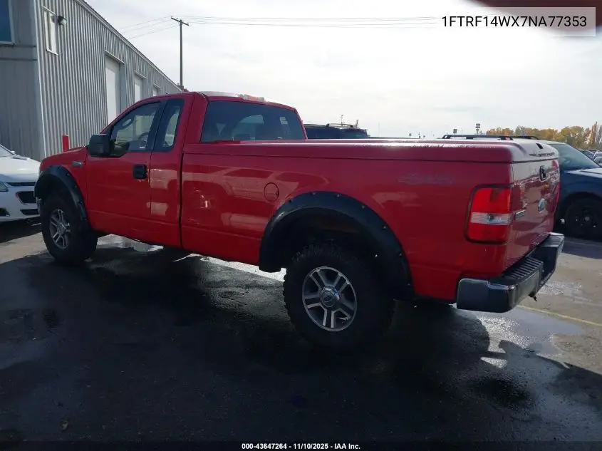 1FTRF14WX7NA77353 2007 Ford F-150 Stx/Xl/Xlt