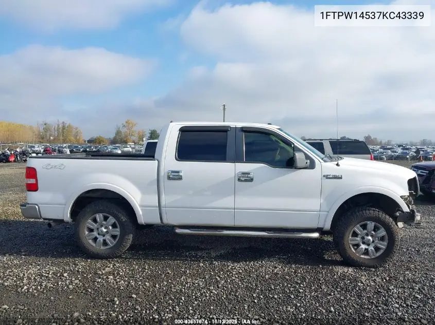1FTPW14537KC43339 2007 Ford F-150 Fx4/Lariat/Xlt