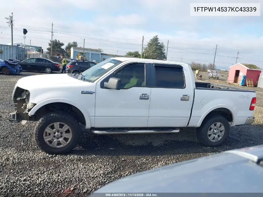 1FTPW14537KC43339 2007 Ford F-150 Fx4/Lariat/Xlt
